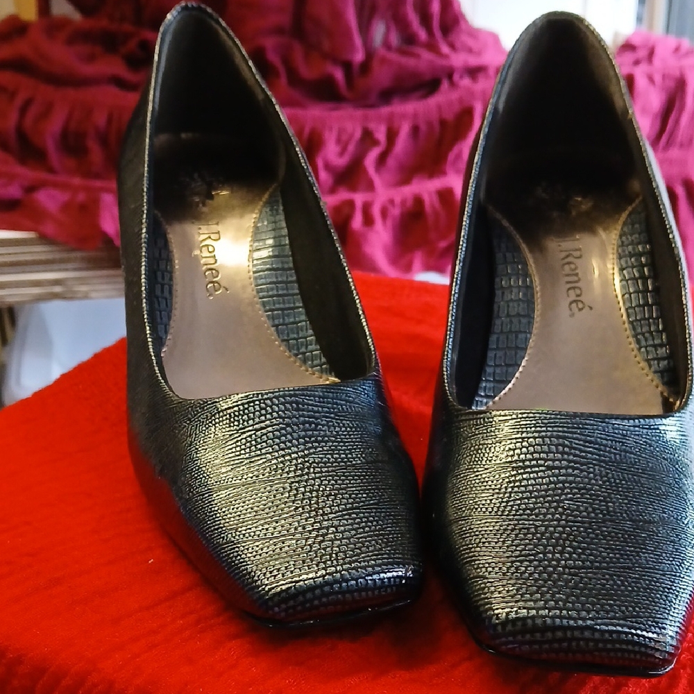 #22~~Blue Textured Women's Heels